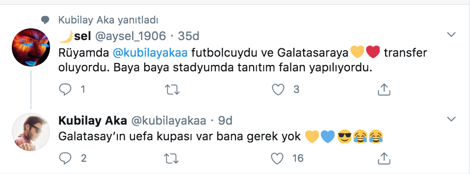 Kubilay Aka ruya Galatasaray